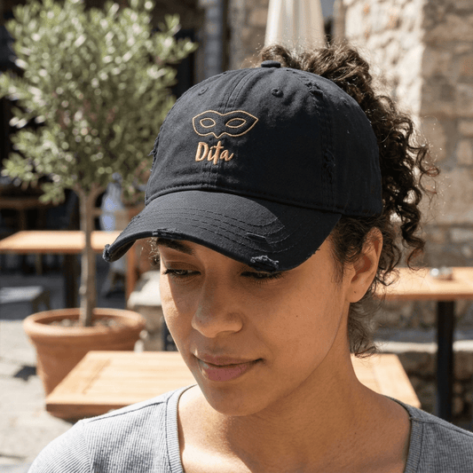 Dita Mask Distressed Dad Hat - The Re - invention Shop