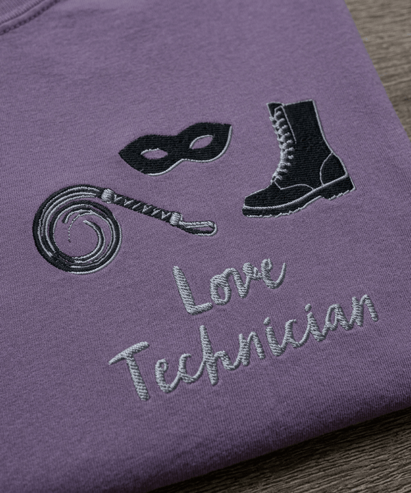 Love Technician Embroidered Heavyweight Tee - The Re - invention Shop