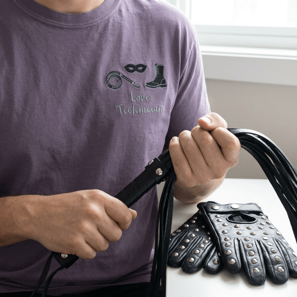 Love Technician Embroidered Heavyweight Tee - The Re - invention Shop