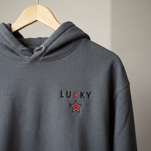 Lucky Star Embroidered Heavyweight Hoodie - The Re - invention Shop