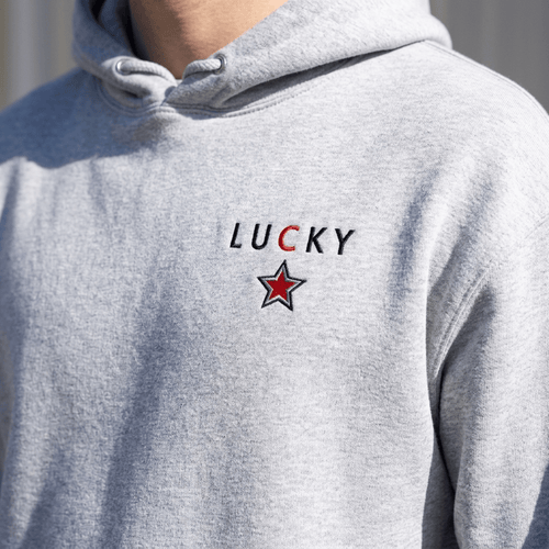 Lucky Star Embroidered Heavyweight Hoodie - The Re - invention Shop
