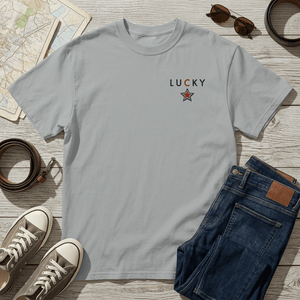 Lucky Star Embroidered Heavyweight Tee - The Re - invention Shop