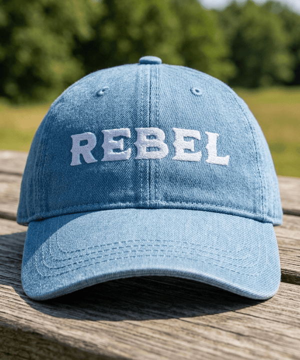 Rebel Cowboy Denim Hat - The Re - invention Shop