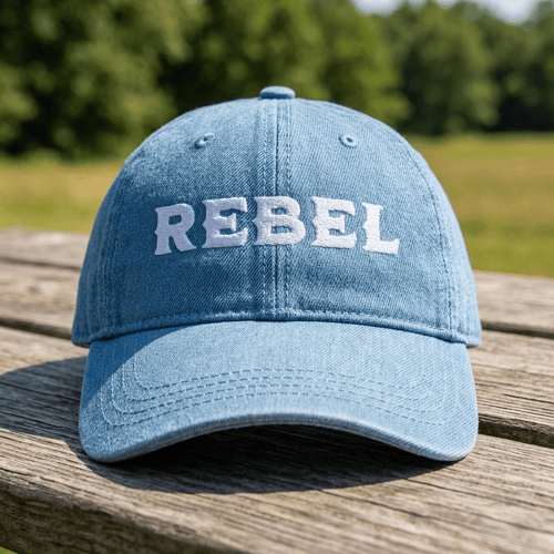 Rebel Cowboy Denim Hat - The Re - invention Shop