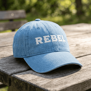 Rebel Cowboy Denim Hat - The Re - invention Shop