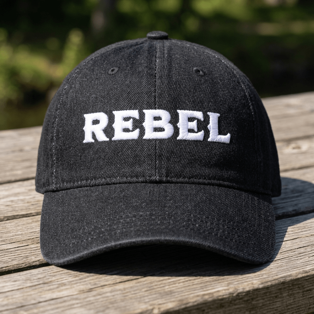Rebel Cowboy Denim Hat - The Re - invention Shop